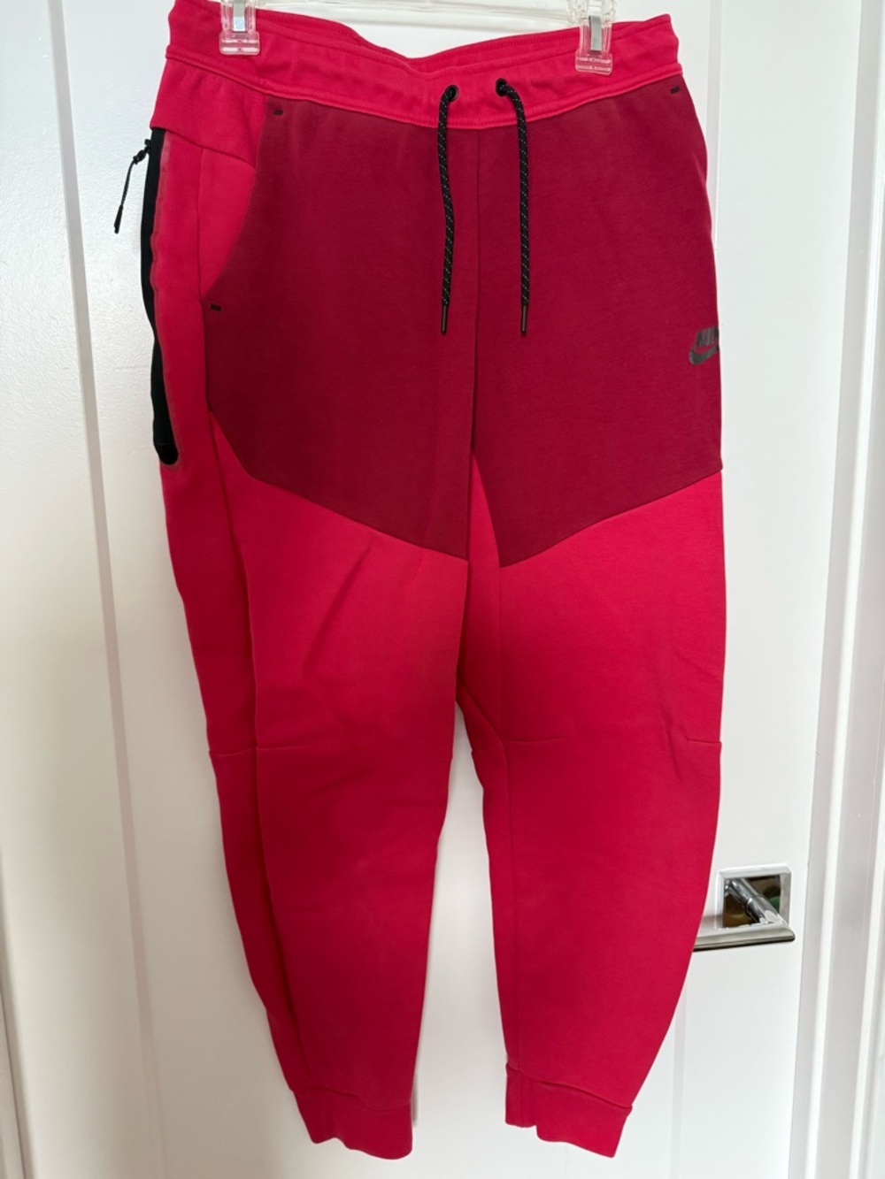 Nike Two-Tone Red and Pink Joggers